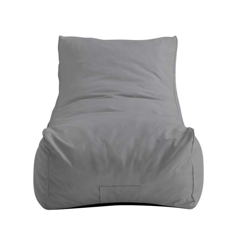 Loungie Resty Nylon Bean Bag Chair Light Grey