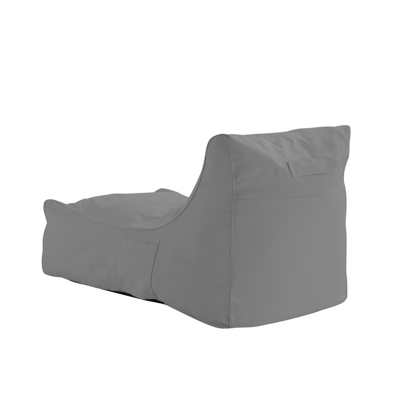 Loungie Resty Nylon Bean Bag Chair Light Grey