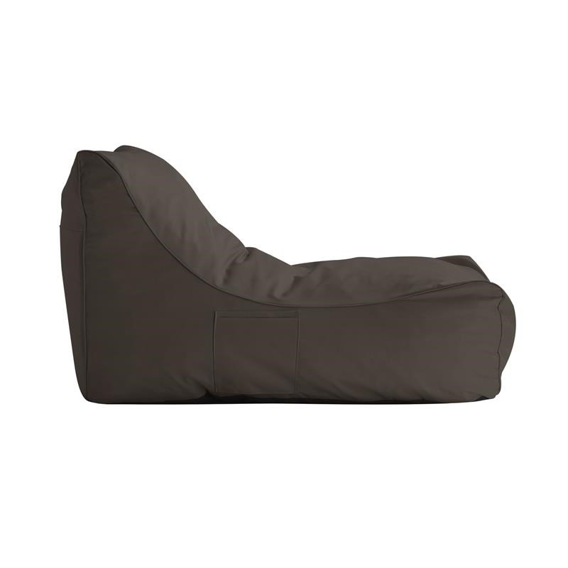 Loungie Resty Nylon Bean Bag Chair Brown
