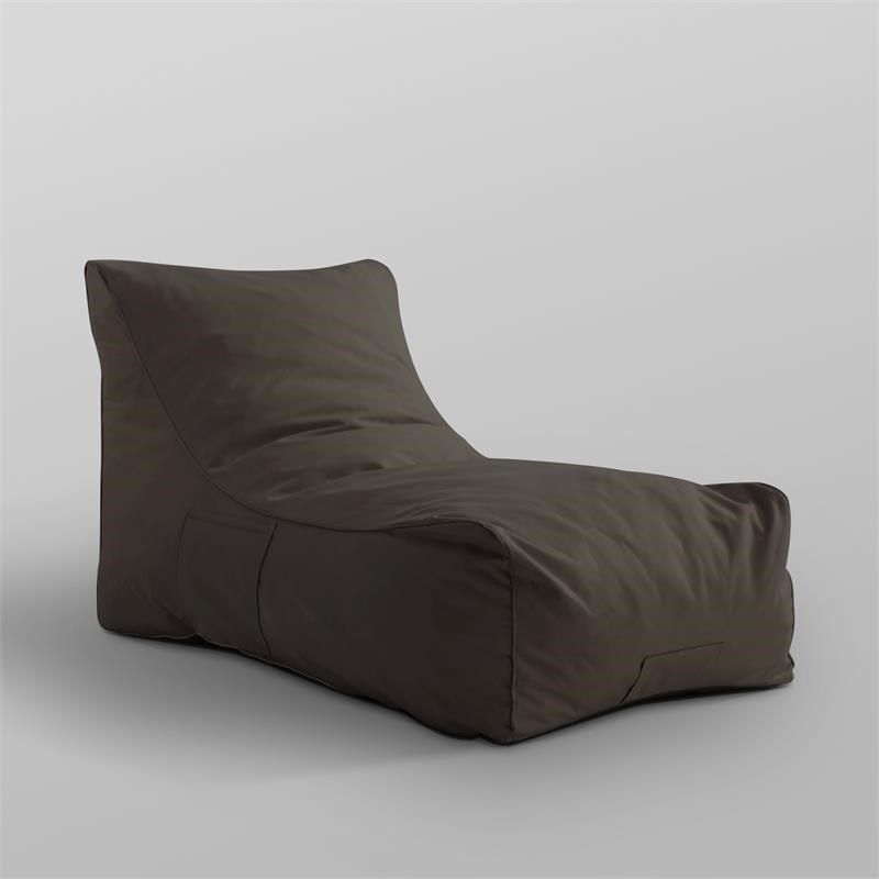 Loungie Resty Nylon Bean Bag Chair Brown