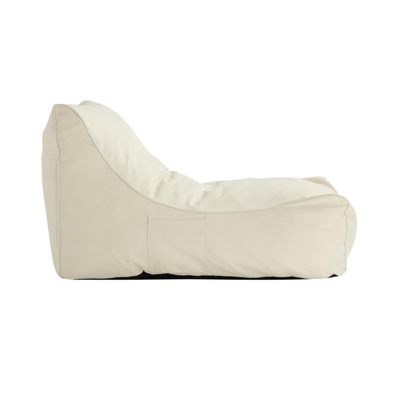 Loungie Resty Nylon Bean Bag Chair Beige