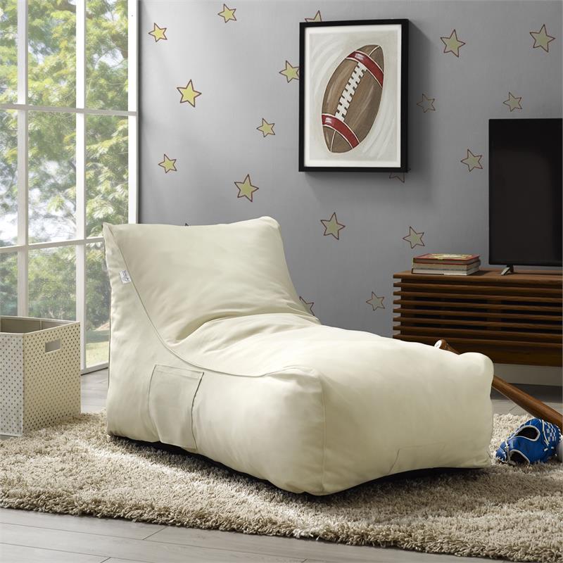 Loungie Resty Nylon Bean Bag Chair Beige