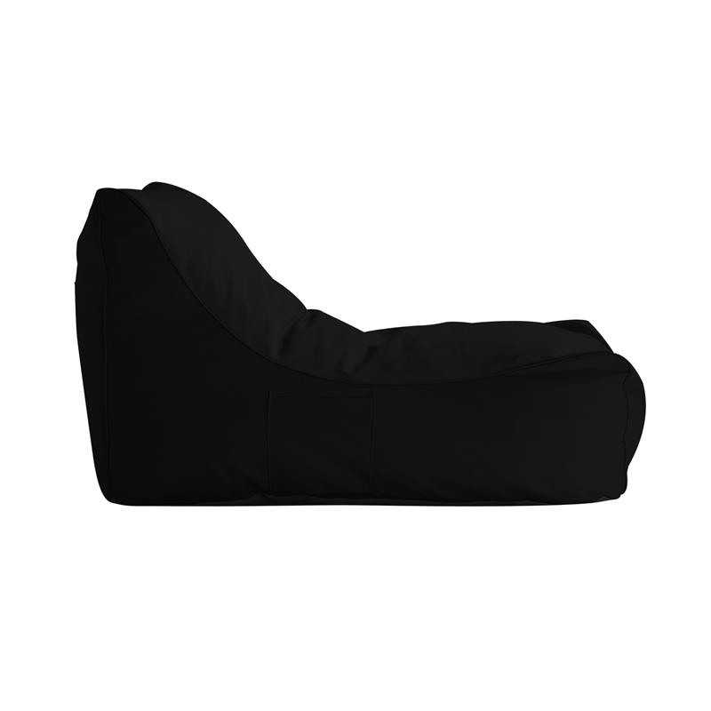 Loungie Resty Nylon Bean Bag Chair Black