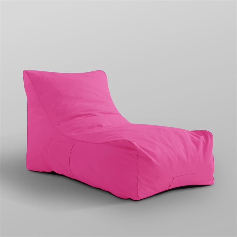 Loungie Resty Nylon Bean Bag Chair Fuchsia