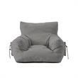 Loungie Comfy Nylon Bean Bag Chair/ Lounge Chair Light Grey