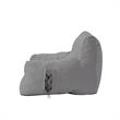 Loungie Comfy Nylon Bean Bag Chair/ Lounge Chair Light Grey