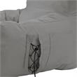 Loungie Comfy Nylon Bean Bag Chair/ Lounge Chair Light Grey