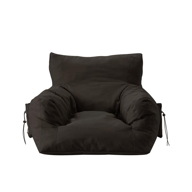 Loungie Comfy Nylon Bean Bag Chair/ Lounge Chair Brown