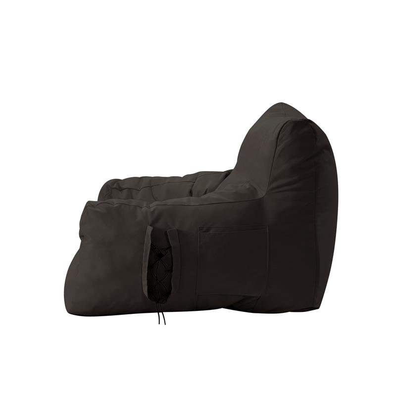 Loungie Comfy Nylon Bean Bag Chair/ Lounge Chair Brown