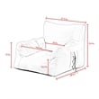 Loungie Comfy Nylon Bean Bag Chair/ Lounge Chair Brown