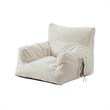 Loungie Comfy Nylon Bean Bag Chair/ Lounge Chair Beige