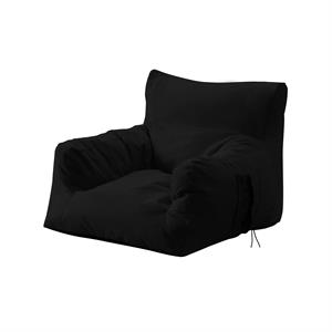 Loungie Comfy Nylon Bean Bag Chair/ Lounge Chair Black