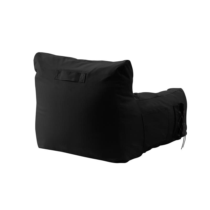 Loungie Comfy Nylon Bean Bag Chair/ Lounge Chair Black