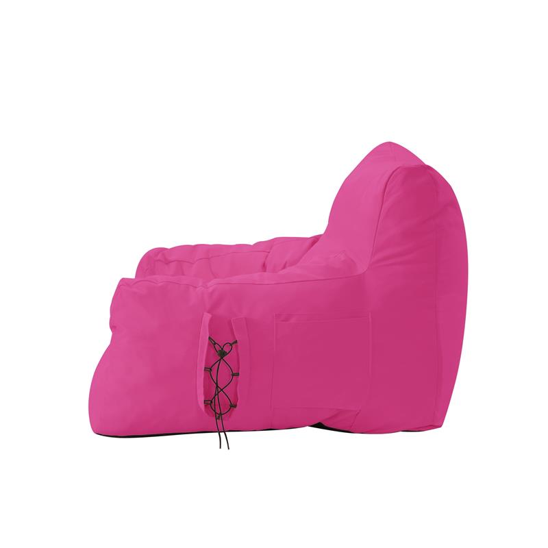 Loungie Comfy Nylon Bean Bag Chair/ Lounge Chair Fuchsia