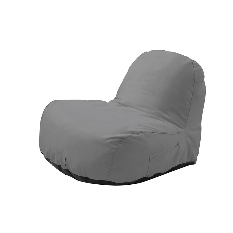 Loungie Cosmic Nylon Bean Bag Chair Grey