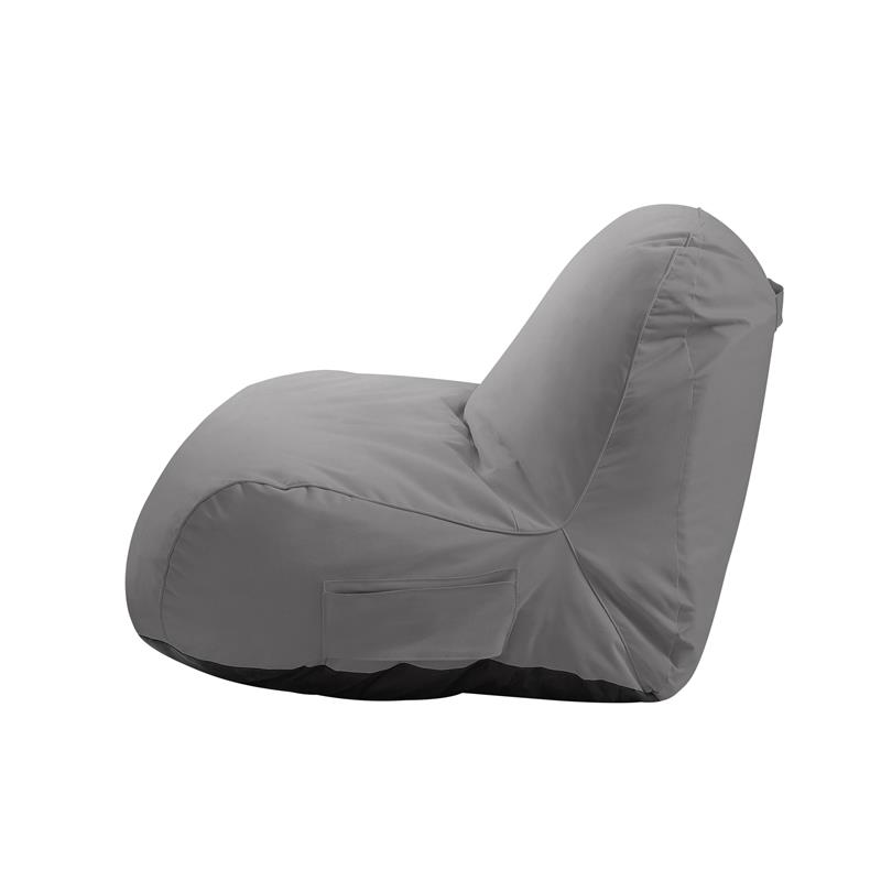 Loungie Cosmic Nylon Bean Bag Chair Grey