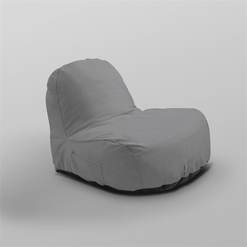 Loungie Cosmic Nylon Bean Bag Chair Grey