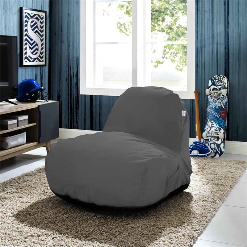 Loungie Cosmic Nylon Bean Bag Chair Grey