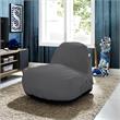 Loungie Cosmic Nylon Bean Bag Chair Grey