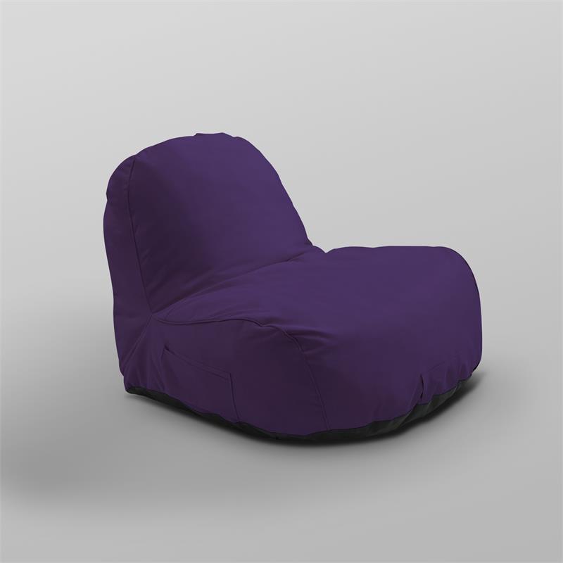 Loungie Cosmic Nylon Bean Bag Chair Purple Cymax Business