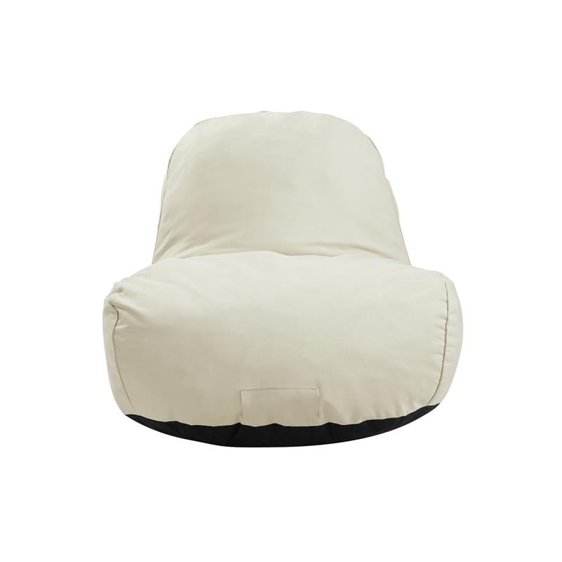 Loungie Cosmic Nylon Bean Bag Chair Beige