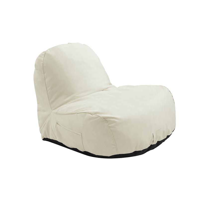 Loungie Cosmic Nylon Bean Bag Chair Beige