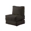 Loungie Cloudy Nylon Bean Bag Chair Brown