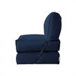 Loungie Cloudy Nylon Bean Bag Chair Blue