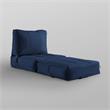 Loungie Cloudy Nylon Bean Bag Chair Blue