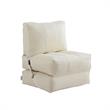 Loungie Cloudy Nylon Bean Bag Chair Beige