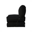 Loungie Cloudy Nylon Bean Bag Chair Black