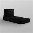 Loungie Cloudy Nylon Bean Bag Chair Black