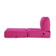 Loungie Cloudy Nylon Bean Bag Chair Fuchsia
