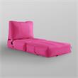 Loungie Cloudy Nylon Bean Bag Chair Fuchsia