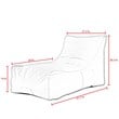Loungie Resty Nylon Bean Bag Chair White