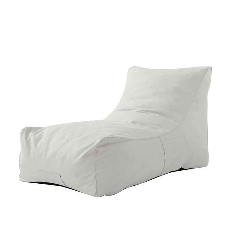Loungie Resty Nylon Bean Bag Chair White