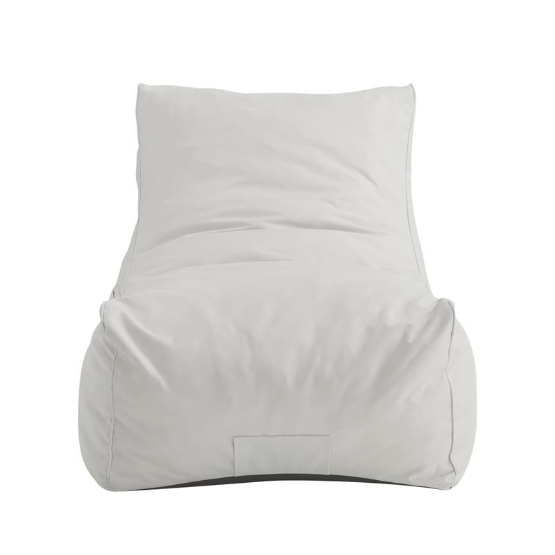 Loungie Resty Nylon Bean Bag Chair White