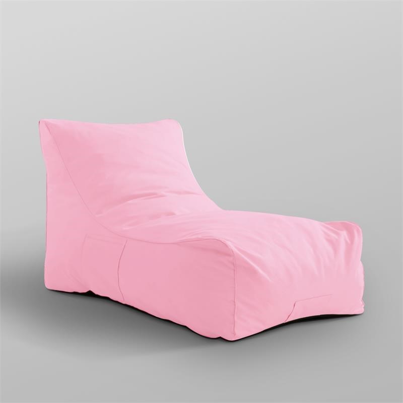Loungie Resty Nylon Bean Bag Chair Pink