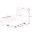 Loungie Resty Nylon Bean Bag Chair Pink