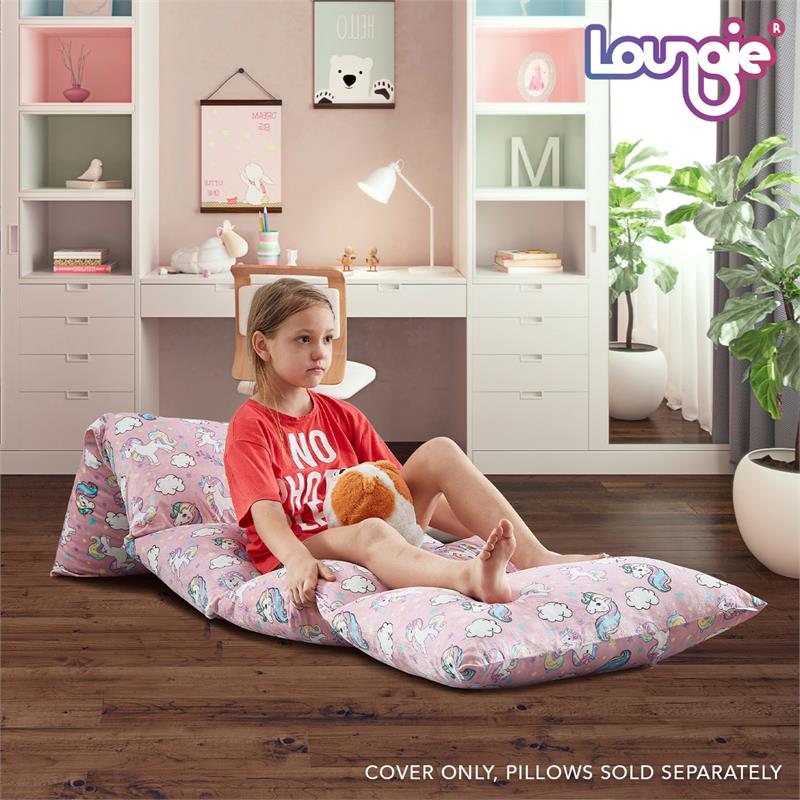 Bean Bag Covers Unicorn Light Pink Microfiber 88
