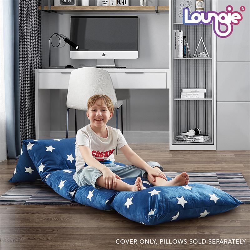 Bean Bag Covers Navy Stars Microfiber 88