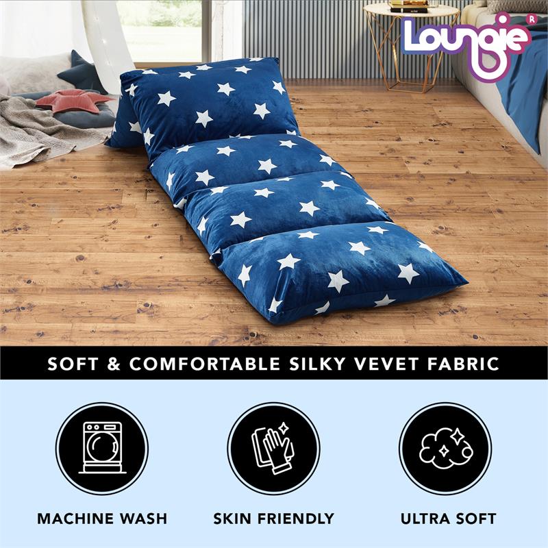 Bean Bag Covers Navy Stars Microfiber 88