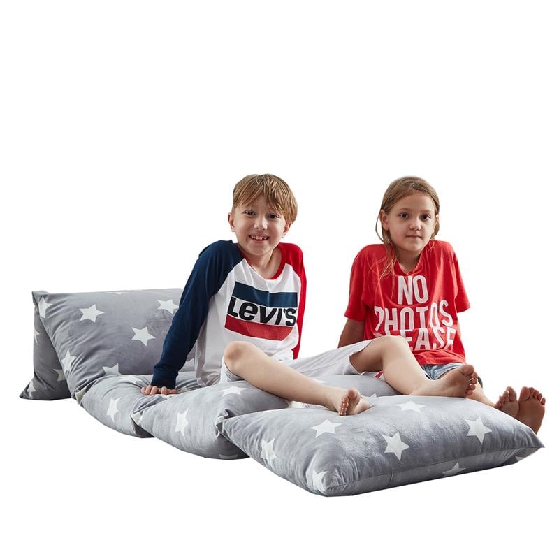 Bean Bag Covers Grey Stars Microfiber 88