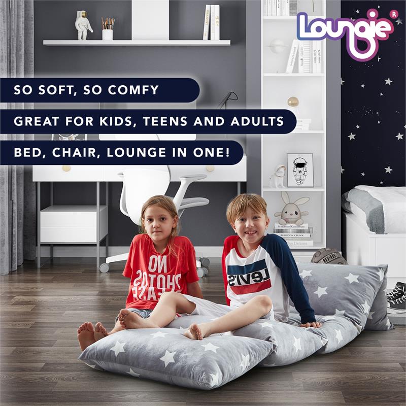 Bean Bag Covers Grey Stars Microfiber 88
