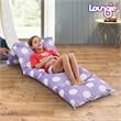Bean Bag Covers Purple Polka Dots Microfiber 88