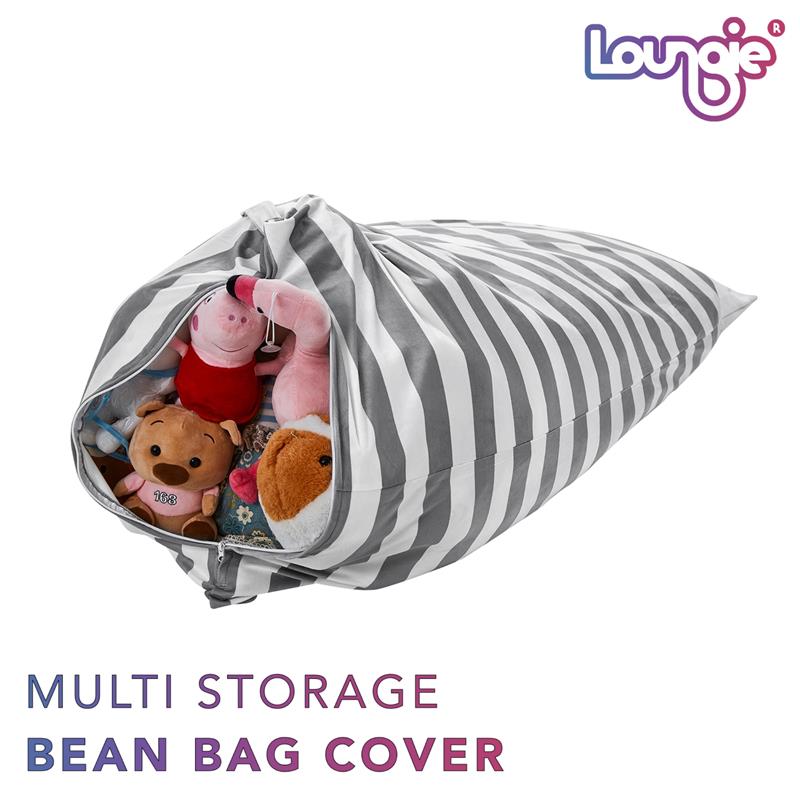 Bean Bag Covers Grey Microfiber 55