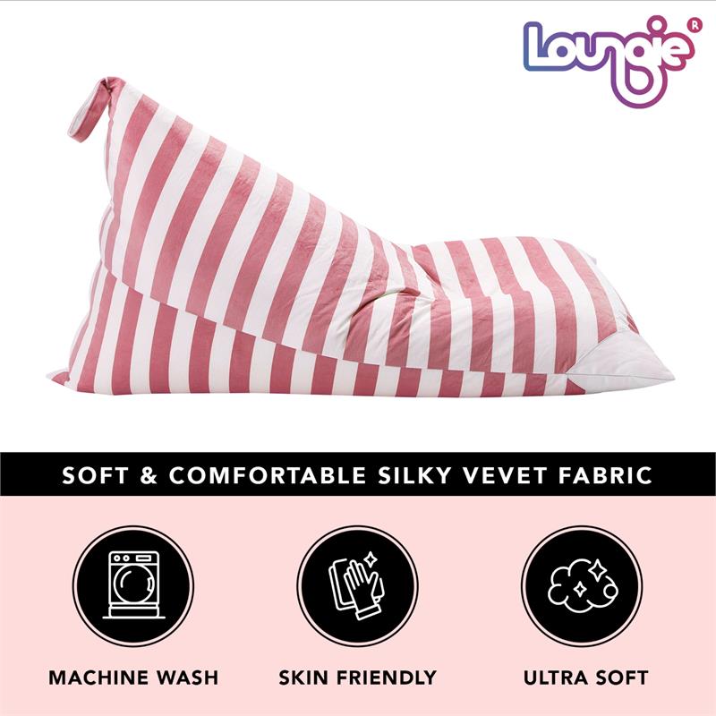 Bean Bag Covers Pink Microfiber 55