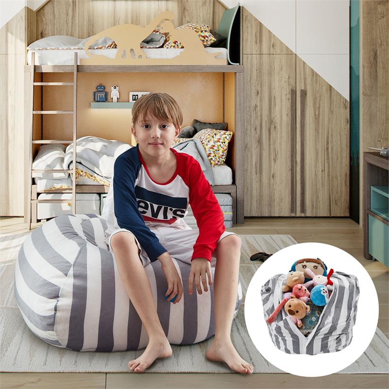 Bean Bag Covers Grey Microfiber 32