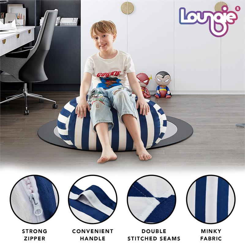 Bean Bag Covers Navy Microfiber 32