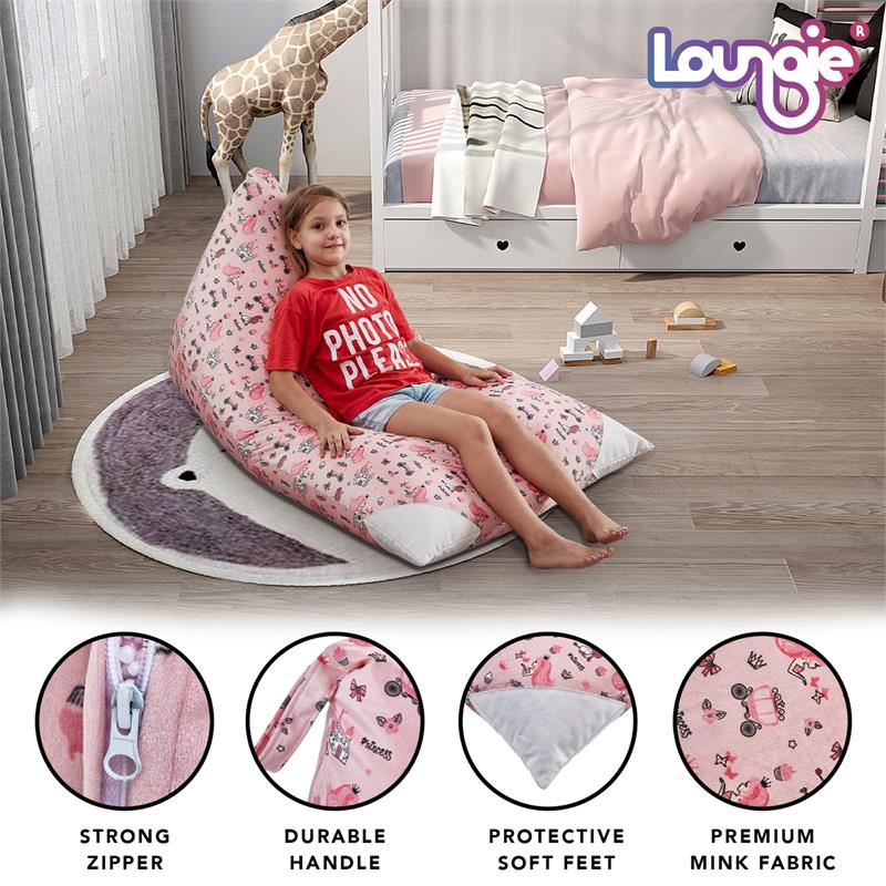 Bean Bag Covers Princess Pink Microfiber 55